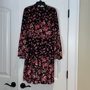 NWOT Girl’s Size XL GB Girls Velvet Floral Dress